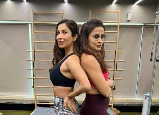 Sophie Choudry Instagram - Happy World Health Day everyone!! Take care of your physical & mental health! Make it a lifestyle not a chore! And try to make smart choices.. at least most of the time😋💕💪🏼 P.S we are so cute @yasminkarachiwala 🥰 #worldhealthday #health #fitnessmotivation #pilates #fitisthenewskinny #yasminkarachiwala #sophiechoudry #reels #reelitfeelit #fitnessreels #thisorthat
