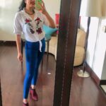 Srushti Dange Instagram – Objects in the mirror are cuter than they appear 🦋🤦🏻‍♀️