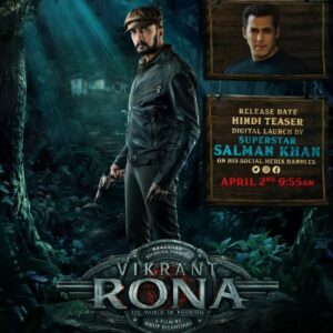 Sudeep Instagram - Much love ,,respect and hugs to 

@beingsalmankhan
@chiranjeevikonidela
@mohanlal
@silambarasantrofficial

#VikrantRonaReleaseTeaser
#VikrantRona

🥂🥂🥂 https://t.co/sWJFZatbaN