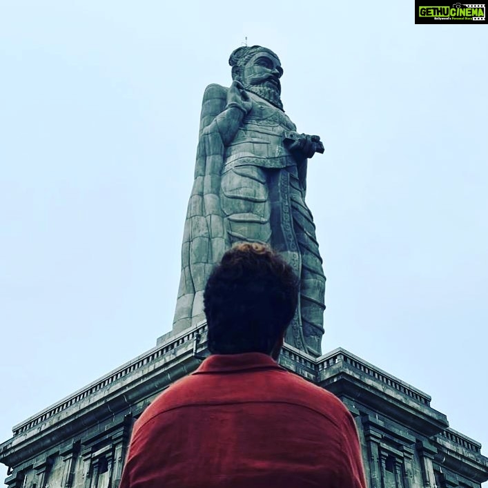 Suriya Instagram - First time!! #thiruvalluvar #tamilmonuments #kanyakumari_india