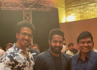 Thakur Anoop Singh Instagram - It’s great to meet someone you admire for his Amazing acting skills but it’s absolutely overwhelming to know that the one you are admiring has also admired you from much before already! Came across the humble @jrntr at #RRR success bash and to my surprise he told me he’s already seen all my Bodybuilding appearances on stage as an Athlete already n loved it! Wow!