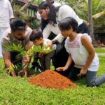 Tovino Thomas Instagram - Investing in our planet today for a better tomorrow 🌱 Where my little ones can grow up enjoying the luscious greens and the earth in all its glory. Earth Day wishes 🌏 !!#simaroubaGlauca #LakshmiTaru #paradisetree #earthday2022 #investInOurPlanet Coconut Lagoon, CGH Earth