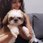 Varalaxmi Sarathkumar Instagram - There's nothing more purfect than cuddling and adoring the cuteness of Simba. Arjun & Simba's pawsome friendship and love, is what every hooman's need! 🐾 Watch #OhMyDogOnPrime, to follow the pawsome journey of my furry-friend and every hooman's favourite duo - Arjun and Simba. 💕🐶 Your furry-friend, Gucci