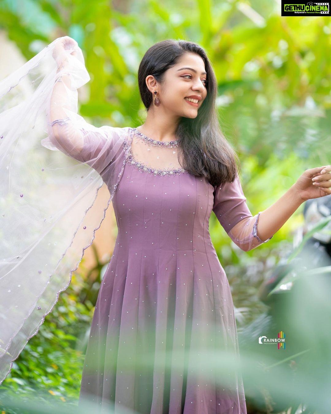 Varsha Bollamma Instagram - 💜💜💜 Photo credits : @rainbow_photography_official @kiran_shivaraj_ 💜 Outfit : @zyrastudio 💜my favourite 🤗💜 Jewellery: @adorebypriyanka 💜 Juttis: @lightupsole.in 💜