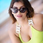 Yaashika Aanand Instagram - Beat the heat 🥵 Mua @pavihairandmakeup Camera @pictures_by_dhinesh_siva For @myntra Glass @gucci