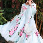 Yuvika Chaudhary Instagram – Enchanting blooms and soothing hues!

@yuvikachaudhary twirling in our Sky Blue Handpainted Suit Set is all the style inspiration you need for your next festive look. 

Shop this handpainted beauty on our website!

www.aachho.com 

Muse : @yuvikachaudhary 
Location: @itcrajputana 
Jewellery: @aachho 
Styledby: @stylebysugandhasood 
Photographer: @ajpictography 
Videographer: @rjprt @chiragbhatia699 
Makeup: @raveen_anand @beautybyraveenanand 
Hair: @sunil_celebrity_stylist

Stylish, festive, bright, trendsetting and comfortable ticks all boxes, making it a must-must have in your summer ethnic wardrobe!

#suitset #festivewear #celeb #yuvikachaudhary #celebinspired #ootd #potd #fashion #tbt #instagood #art #love #supportindiandesigners #vocalforlocal #newlaunch #newcollection #trending #onlineshopping #ethnicwear #indianwear #aachho #aachhojaipur #aachhodesigns ITC Rajputana, A Luxury Collection Hotel