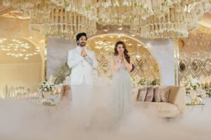 Aadhi Pinisetty Instagram - Every ounce of love & positivity showered upon us, we consider a blessing 🙏🏻💫
We are grateful for having each & every one of you be a part of this journey.
Love & Light 
Nikki & Aadhi ♥️

Outfit : @kreshabajajofficial @kreshabajajhomme
Jewellery : @nacjewellers 
Styled by : @neeraja.kona 
Make up & Hair : @danam_mua 
Wedding Managers & Co Planners : @spizeweddingsandevents
Wedding Decor Designers & Co-planners : @thea3project
Photography : @theweddingstory_official
Florals by @blacktulipflowersuae
@blacktulipflowers_india