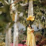 Aadhi Pinisetty Instagram - Dancing through a dhol with our friends and family to staining everyone’s clothes with haldi. Our haldi had showers of love, purity, joy, flowers, laughter and a tons of fun. One of the best way to kickstart our journey with our dear ones 💛✨ Outfit : @varunchakkilam Jewellery: @sheetalzaveribyvithaldas Styled by : @neeraja.kona Make up & Hair : @page3salonalwarpet @dianastylish_muh Wedding Managers & Co Planners : @spizeweddingsandevents Wedding Decor Designers & Co-planners : @thea3project Photography : @theweddingstory_official
