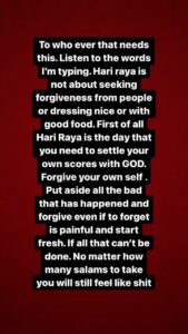 Aaron Aziz Instagram - Happy Raya to all. This is my raya. Hope it’ll be a happy one.