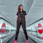 Amala Paul Instagram - Jet. Set. Go. And off I fly to my next destination. ✈️ #bittenbythetravelbug #airportscenes #traveldiaries #travelgram #trip #airportstyle #ootd #black #stylefiles