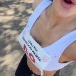 Amy Jackson Instagram - @ladygardenfoundation out in FULL FORCE 💪🏼 we ran for women and their vaginas worldwide!! The #ladygardenchallenge was all about raising vital funds and awareness on the importance of womens health so if you’re seeing this post ladies, when was your last smear!? It takes less than 5 minutes to have a checkup that could save your life ✌🏼 Thankyou for including me @missmikasimmons & kudos to your incredible dedication🌷💖 P.S thankyou @jess_binns for the best little motivator over the finish line 🥰 @aloyoga run ofc. Hyde Park, London