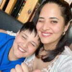 Anasuya Bharadwaj Instagram - Happiest of happies to our first love together #ShauryaBharadwaj 👦🏻 Shory… We love you with every beat of our hearts.. ♥️ I may not always be there with you.. but I will always there for you.. 🧿♥️😘 @susank.bharadwaj 😌