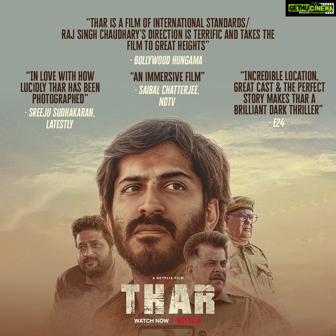 Anil Kapoor Instagram - Raining reviews! #Thar @harshvarrdhankapoor @fatimasanashaikh @satishkaushik2178 @jitendrajoshi27 @muktimohan @akfcnetwork @rajsingh_chaudhary @ajayjayanthi @netflix_in @netflix