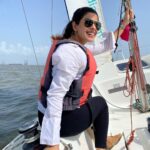 Anisha Victor Instagram - Sunday/ Sailing Day 🚤 #sailing #sea #indianocean #arabian #arabiansea #seashore #sailboat #sails #mumbai #boatclub #sunday #sunny #sunnyday Indian Ocean