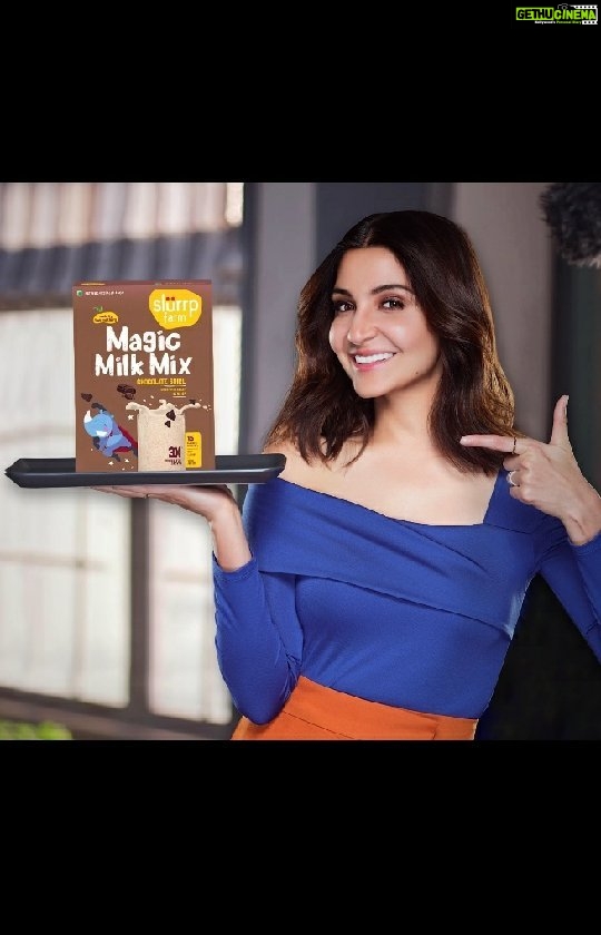 Anushka Sharma Instagram - There's one kind of NO we have seen many mothers struggle with - but this one comes from the children! It's the NO to that daily glass of milk 🥛 Many parents look to milk mixes as it promises all the growth in the world but they are also unsure of the ingredients used in them! At @slurrpfarm we found a way to tackle this - replacing maida and refined sugar with jowar, oats, and jaggery! So, haan all mothers can now rap #YesKaTimeAaGaya ✨ #SlurrpFarm #MadeBy2Mothers #NoJunk #Millets #MadeInIndia #Sustainability