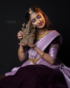Archana Jois Instagram - 💄 @nishismakeover 💍 @beadedtreasuresjewelry 👗 @anargya_couture 📸 @charliee_studio_