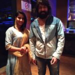 Archana Jois Instagram – Finally a picture with THE MONSTER!! 😍 @thenameisyash “KGF SUCCESS MEET”
A day to be cherished!
 ❤️ #successmeet #monsterhit #yash #daytoremember #motherandson
#25days #gratitude
@rj_preethi earrings 🤗😘