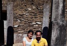 Archana Jois Instagram - Shreyas and his queen 😉 #kavaledurga #fort #king #queen #husbandandwife #nofilters #mustvisit #teerthahalli #hosanagara #karnatakatourism #touristplaces #karnataka