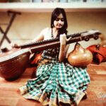Archana Jois Instagram - Beauty personified Our version of aphrodite (Greek goddess of beauty and love).. ❤ #venus #aphrodite #greekgoddess #beauty #lilsister #music #carnatic #veena #sareebound #ilkal #tradition #saree #nosepiercing #mookuthi #sundari