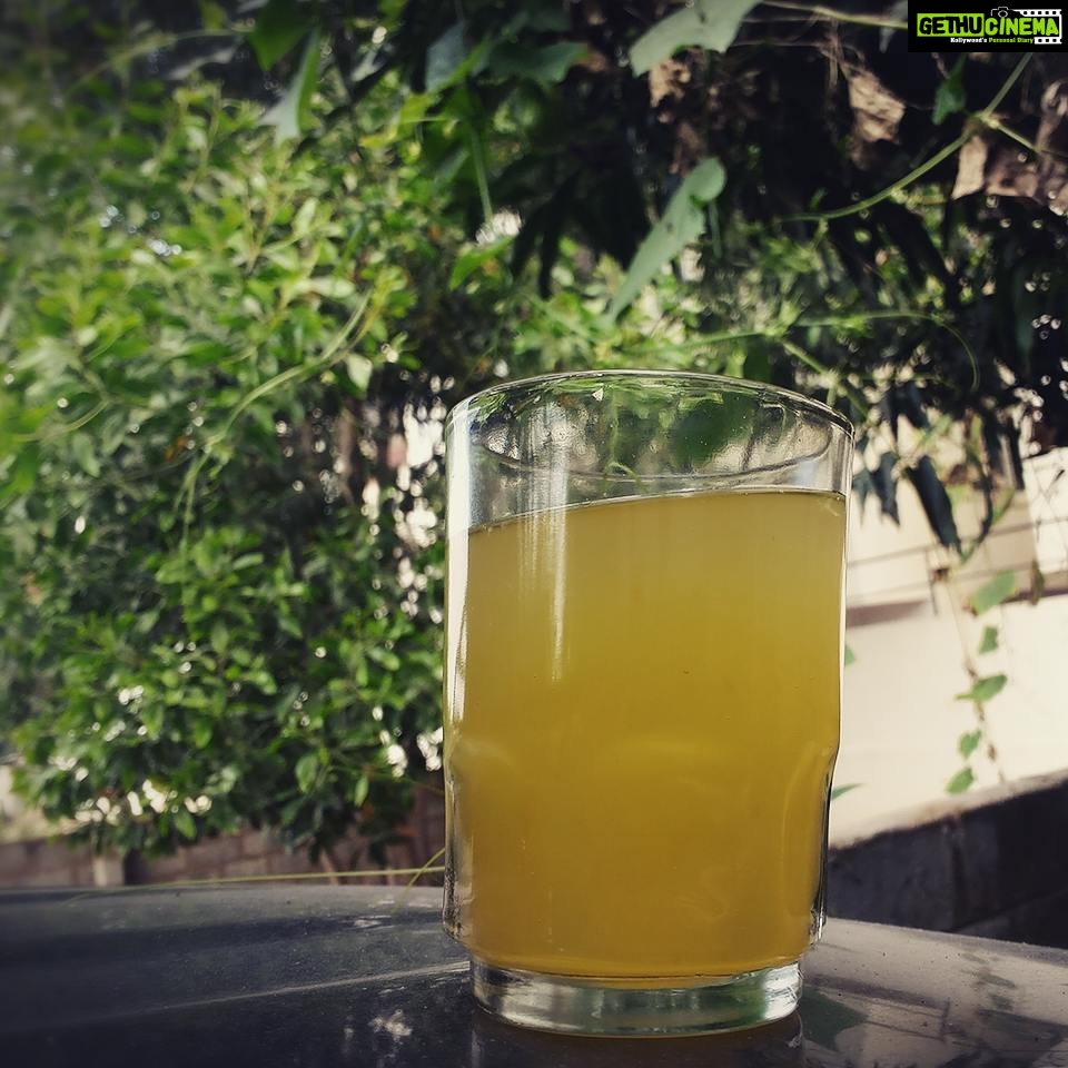 Archana Jois Instagram - Organic orange juice Extracted from naturally grown oranges in the backyard 😊 #organic #natural #colorfree #chemicalfree #sugarfree #orange #juice