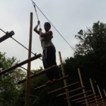 Archana Jois Instagram - Dad daughter duo doing masti in #thrillvalley and #funderapark at #yelagiri . BTW, very nice place to visit, suitable for young couples as well as families 😉 #zorbing #zipline #burmabridge #ropeactivities Yelagirihills, India