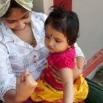 Archana Jois Instagram - This lil bundle of cuteness just stole my heart! #nofilter #teerthahalli #stressbuster #joy #happiness #baby #adviti #tanu