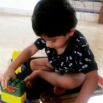 Archana Jois Instagram - Sucha cutieeeeee! 💜 #kids #toys #kaustubh #nephew