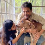 Arjun Sarja Instagram – With our new family members.. just born, Krishna and Radhe. life is so beautiful.. @aishwaryaarjun @anj204