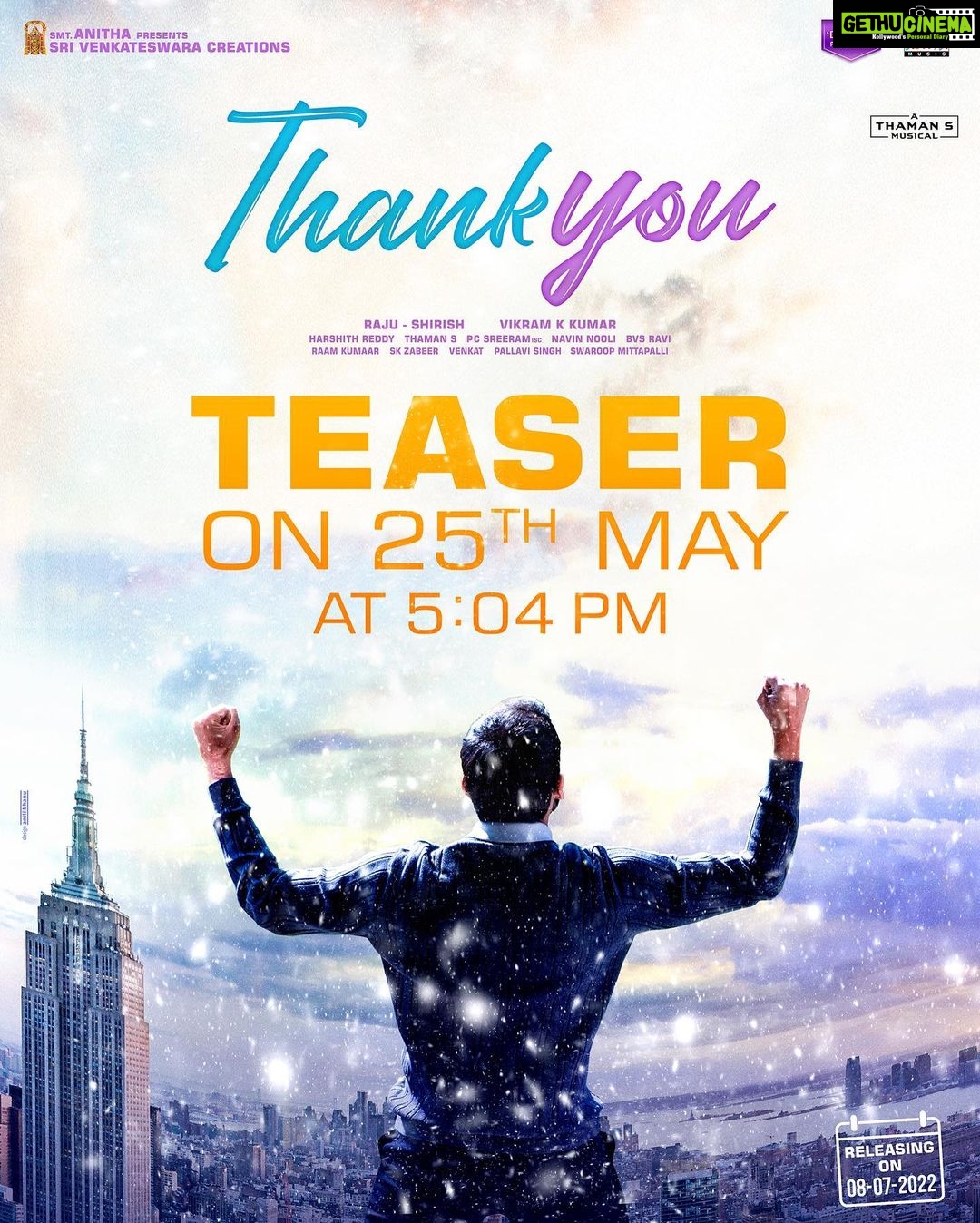 Avika Gor Instagram - Can’t keep calm! #thankyouthemovie @chayakkineni @raashiikhanna @thisisvikramkumar @musicthaman @srivenkateswaracreations @pcsreeram.isc @malvikanairofficial @saisushanthreddy @avikagor @navinnooli @harshithsri @hanshithareddy