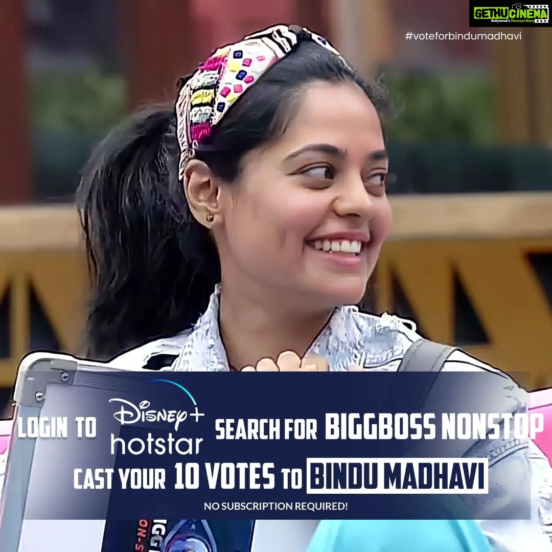 Bindu Madhavi Instagram - Support Bindu Madhavi ❤️ Login to Disney + Hotstar APP Search for BIGG BOSS NONSTOP CAST YOUR VOTE FOR Bindu Madhavi (10 Votes) #bindumadhavi #bbteluguott #biggboss5 #BiggBossNonStop #biggbossnonstoptelugu