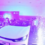 Catherine Tresa Instagram - Unveiled the All New EV6 @AutomotiveKia, Hi-tech City. @kiaind #automotivekiatelangana #hasankhan_9999 @alwaysjani #EV6