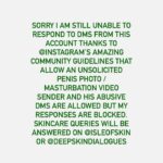 Chinmayi Instagram - It was active for a few hours yesterday and has gone back to being unable to respond to DMs. I can see your messages though. When social media platforms promote abuse.