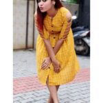Dharsha Gupta Instagram - 💛The World is yours💛 Dress- @salwar_fabrics