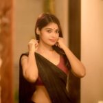 Dharsha Gupta Instagram - 🖤If you don’t sacrifice for what you want, what you want becomes the sacrifice🖤 Pic- @camerasenthil Saree- @the.teenage.fashion