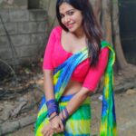 Dharsha Gupta Instagram – 💙💚💗If everyone would look for that uniqueness then we would have a very colorful world💗💚💙
Saree- @trendzzetter_princess