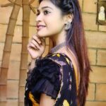 Dharsha Gupta Instagram – 🖤💛🦋When you feel like quitting think about why you started🦋💛🖤
🦋 Saree- @nilamas_creations 
  Blouse- @be_fabulla_
  Earring- @a_for_accessories_ 🦋