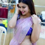 Dharsha Gupta Instagram – 💙💜Do what you feel in your heart to be right – for you’ll be criticized anyway💜💙
Saree : @online_shopping_cartt
Stylist : @pansyraja
Blouse Designer : @kaavyareddycouturestudio
