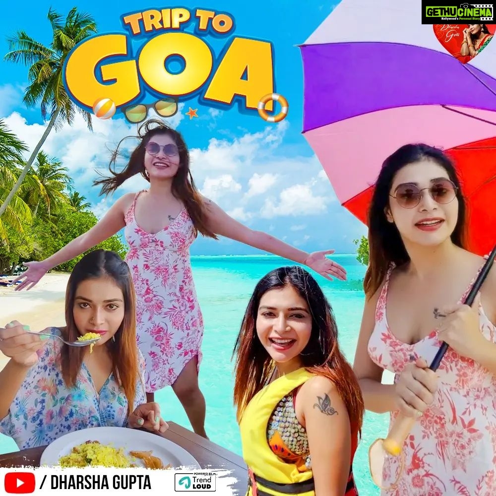 Dharsha Gupta Instagram - 💙Watch my Goa fun at 'DharshaGupta YouTube' channel💙 💙Link in bio💙
