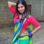Dharsha Gupta Instagram – 💙💚💗If everyone would look for that uniqueness then we would have a very colorful world💗💚💙
Saree- @trendzzetter_princess