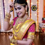 Dharsha Gupta Instagram – 💛❤ A saree is not simply an outfit. It’s a power, an identity, a language❤💛
Blouse design- @dsalwar 
Jewelry- @chennai_jazz