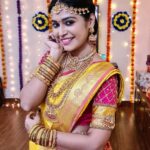 Dharsha Gupta Instagram – 💛❤ A saree is not simply an outfit. It’s a power, an identity, a language❤💛
Blouse design- @dsalwar 
Jewelry- @chennai_jazz