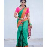 Dharsha Gupta Instagram – 💗💚Mangai Oru Gangai💚💗
🙈🙈🙈🙈🙈🙈🙈🙈🙈🙈🙈
💚💗Gudeve💗💚
Such a soft quality silk saree from @filterz_shop. As same as color in pics at their page. Have a look for more collections.
.
.
Pc – @raj_isaac_photography 
Saree- @filterz_shop