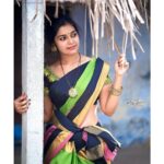 Dharsha Gupta Instagram – 🥰Simple life gives us peace🥰
Such a soft shiny saree from @_sai_boutiques. Visit their page for great more collections. I really loved the quality of the saree. 
Saree- @_sai_boutiques
Pc- @raj_isaac_photography