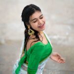 Dharsha Gupta Instagram – 💚Mazhaiyin Mazhaiye💚
💚Gudnyt💚
Pc – @raj_isaac_photography 
Saree- @gritty_haute_couture