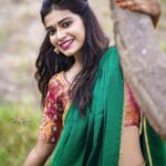 Dharsha Gupta Instagram - 💚People may discourage u in al means, avoid negativity & go in ur own way💚 Gudaftn💚 PC : @raj_isaac_photography 📸 MUA and Costume : @kovai.trendz Jewellery : @rani_bridals_coimbatore Organised by : @arvindkannan_