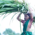 Dharsha Gupta Instagram - Running behind peacock to catch it💚💗 But odiruchu🙄🙄 Pc - @raj_isaac_photography Costume- @kovai.trendz