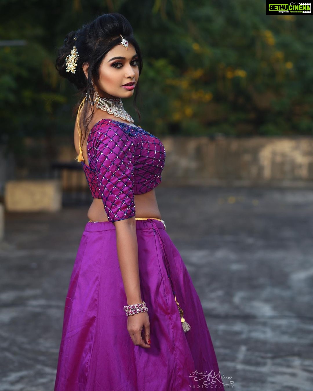 Dharsha Gupta Instagram - 💜Beauty Lies In The Eyes Of The Beholder💜 Costume- @feathersurabi.ds Jewellery- @chennai_jazz M&H- @orchid_pavi_muah P.C.- @arvindkannan_ . . . . . . . . . . . . . . . #photography #photo #photooftheday #photographer #photoshoot #photographylovers #picoftheday #pic #pictureoftheday #pictures #lehanga #costumedesigner #costume #fun #live #life #love #loveyourself #positivevibes #positive