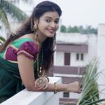 Dharsha Gupta Instagram - "Fashion is like eating, you shouldn't stick to the same menu."❤️❤️ P.C.- @kavinjazz . . . . . . . . . . . . . #thavani #pattusaree #pattupavada #green #traditional #traditionalwear #traditional_look #accessories #jewelry #loveyourself #love #live #life #model #actor