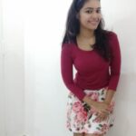 Dharsha Gupta Instagram - LovelyUs❤️❤️❤️ . . . . . . . . . #frocks #westerndresses #western #red #floral #accessories #friends #friendship #love #live #loveyourself Mahabalipuram, Tamil Nadu, India