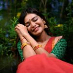 Dharsha Gupta Instagram - ❤💚The best way to cheer yourself is to try to cheer someone else up💚❤ Team organized- @____r.e.g.i Saree & blouse- @eves_designer_karakudi_ M&H- @the_new_fashion_parlour @ramyamanickam17 Pc- @lensrajafotos @candy_clik_tamilan Location- @chilambu_pannaiveedu